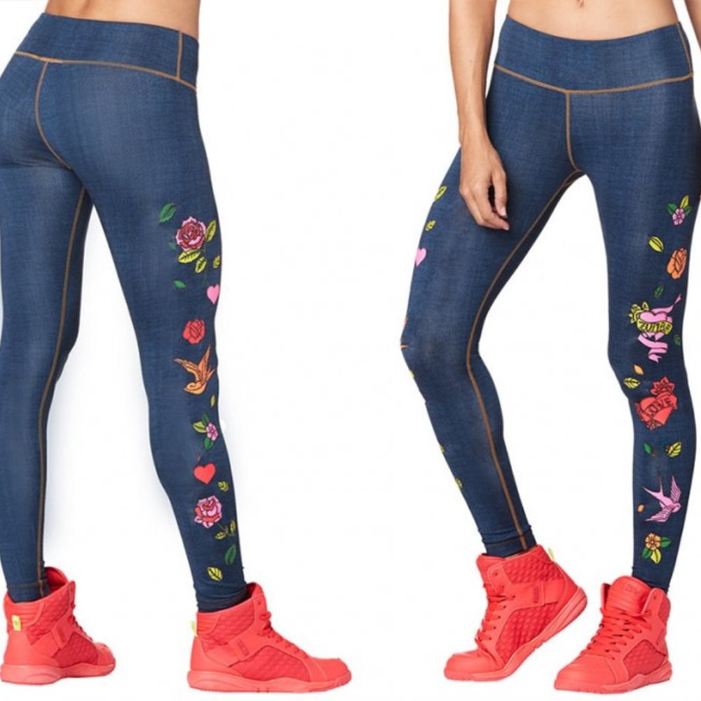 Zumba Leggings Vintage Tattoo Inspired!!!